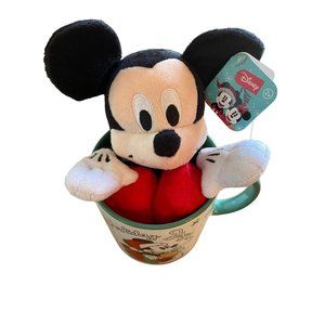 Disney Mickey Mouse Christmas Mug and Plush Set
